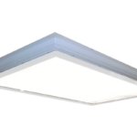 Zeta RA LED cleanroom luminaire with sealed, low-profile design and uniform light output.