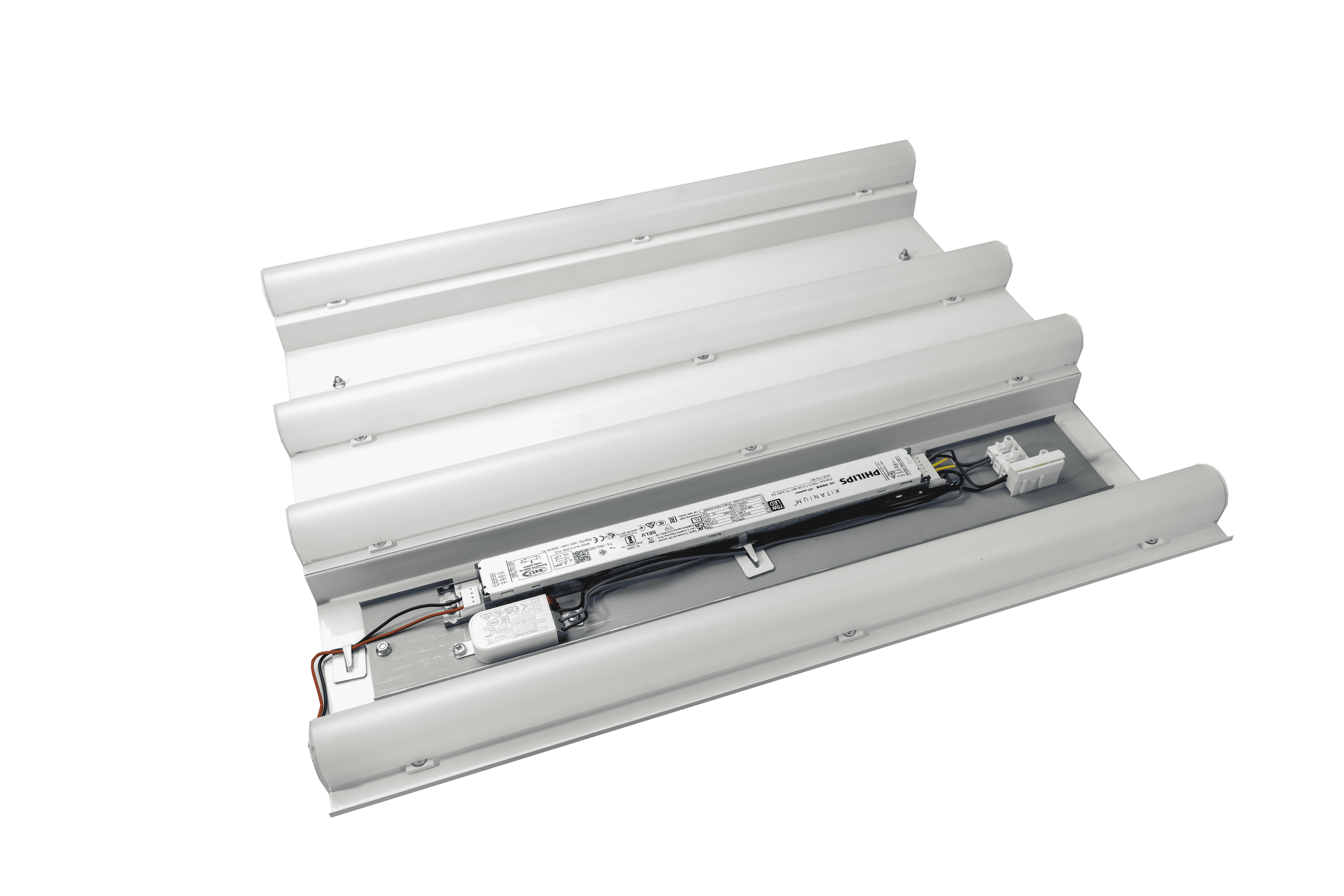 Retrofit LED gear tray with integrated driver and modular light components from Solite Europe