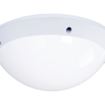 Solite Arcadian white circular LED luminaire with robust, tamper-resistant design for secure environments.
